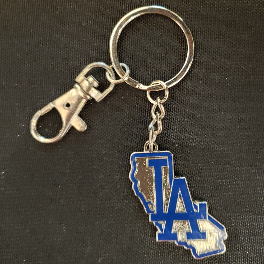 Dodgers State Keychain